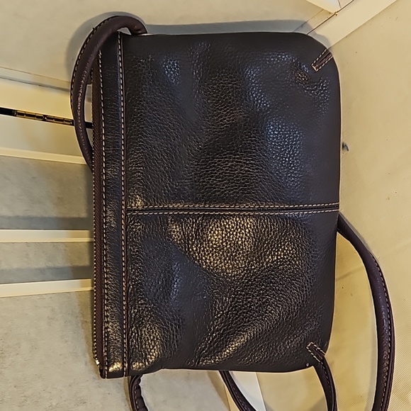 Tignanello Purple Leather Crossbody Bag - Picture 3 of 7